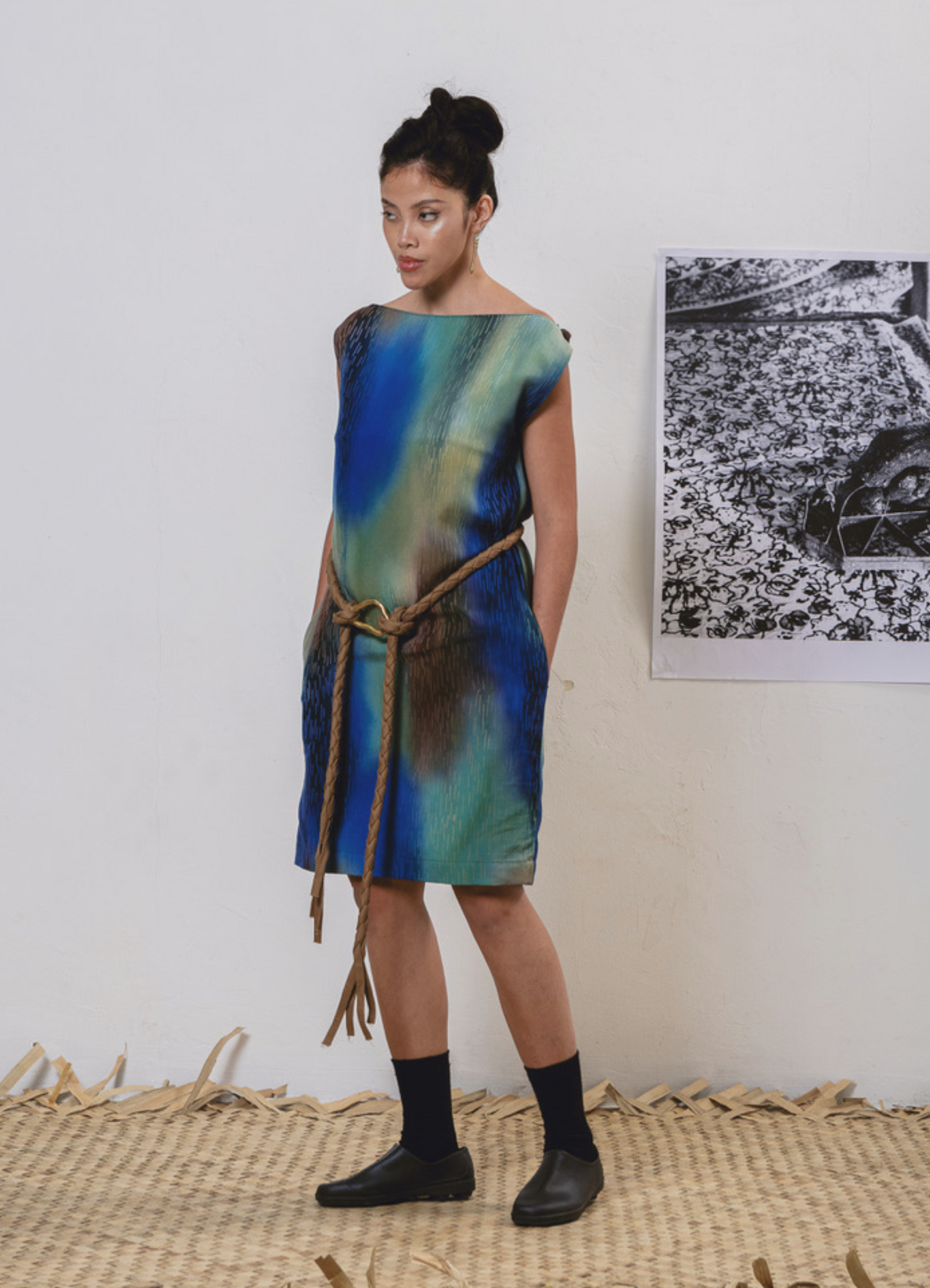 Overdyed Ombre Batik Sarong Dress