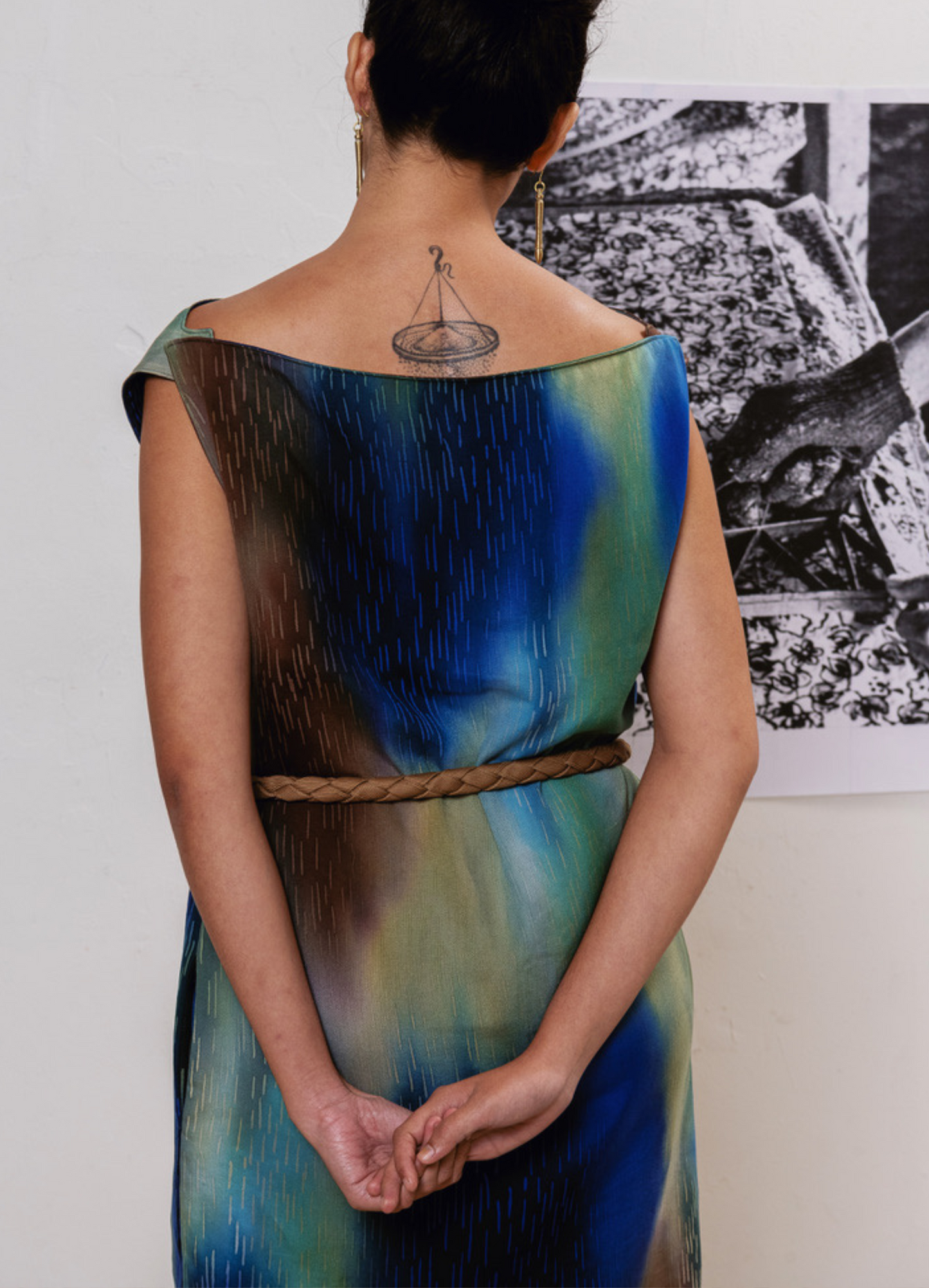 Overdyed Ombre Batik Sarong Dress