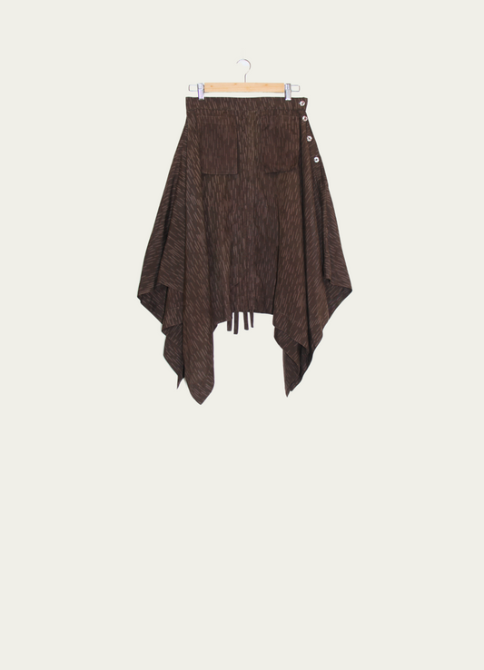 Batik Skirt with Line Motif